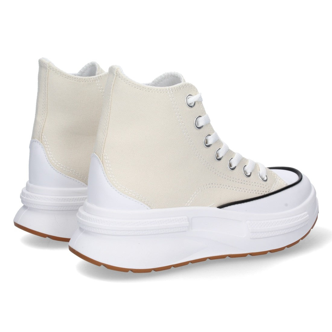 Zapatilla abotinada de mujer de plataforma