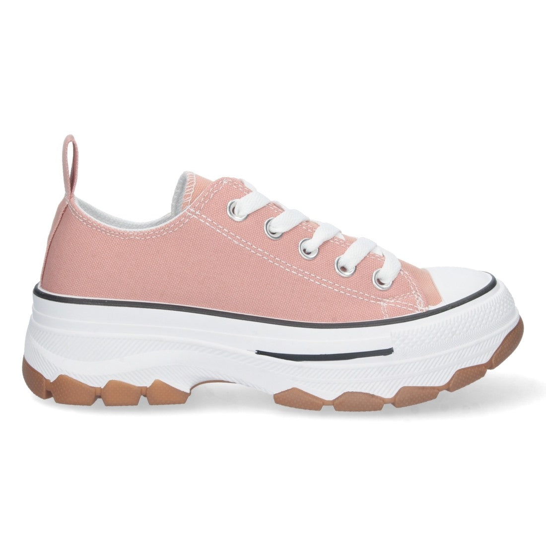 Zapatilla de plataforma de mujer con cierre de cordones