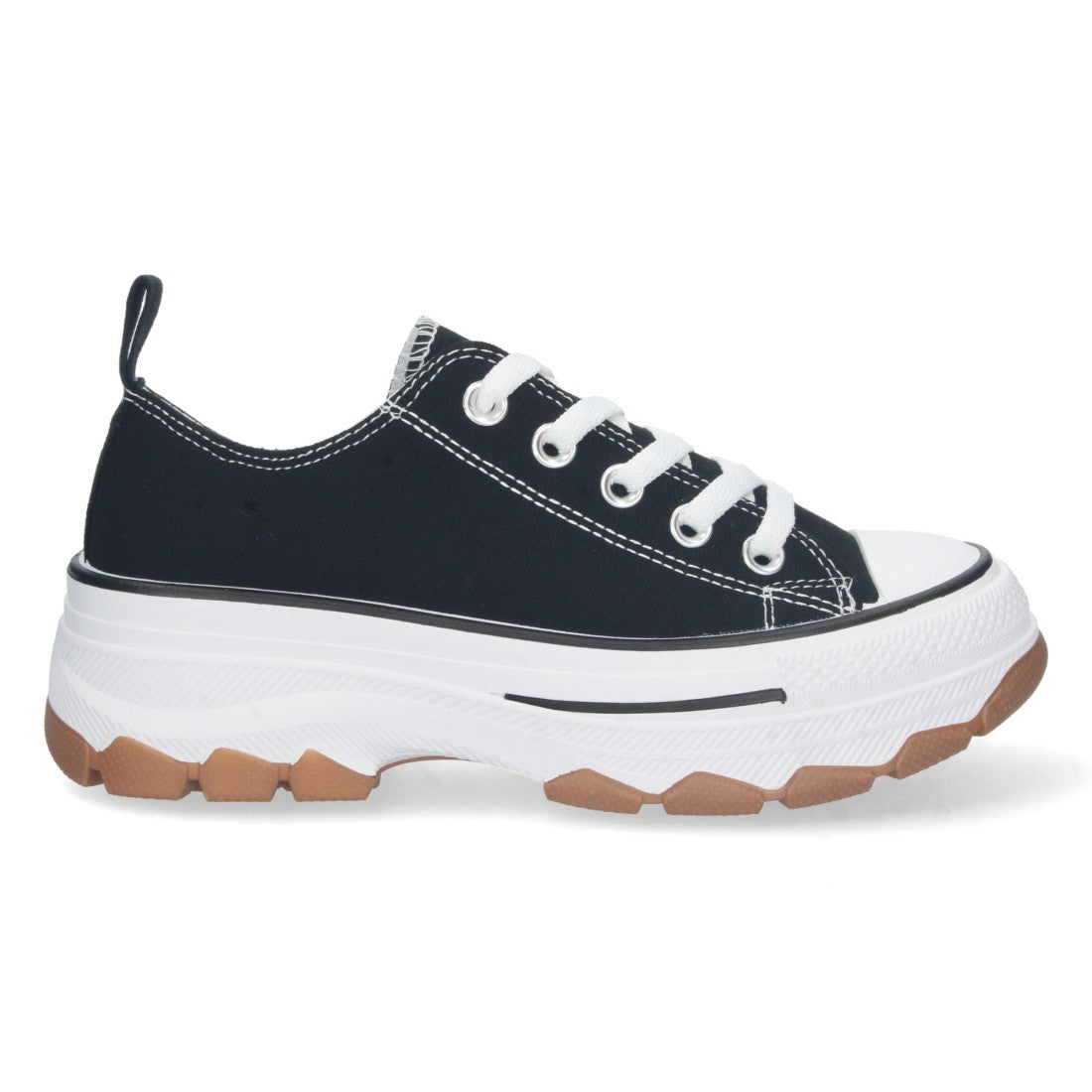 Zapatilla de plataforma de mujer con cierre de cordones