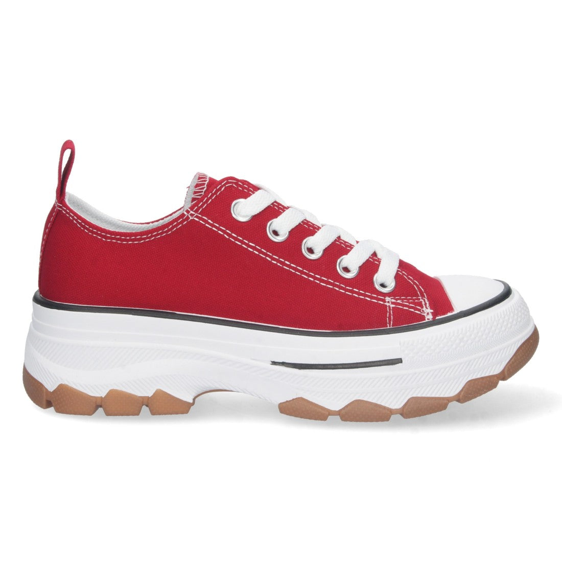 Zapatilla de plataforma de mujer con cierre de cordones