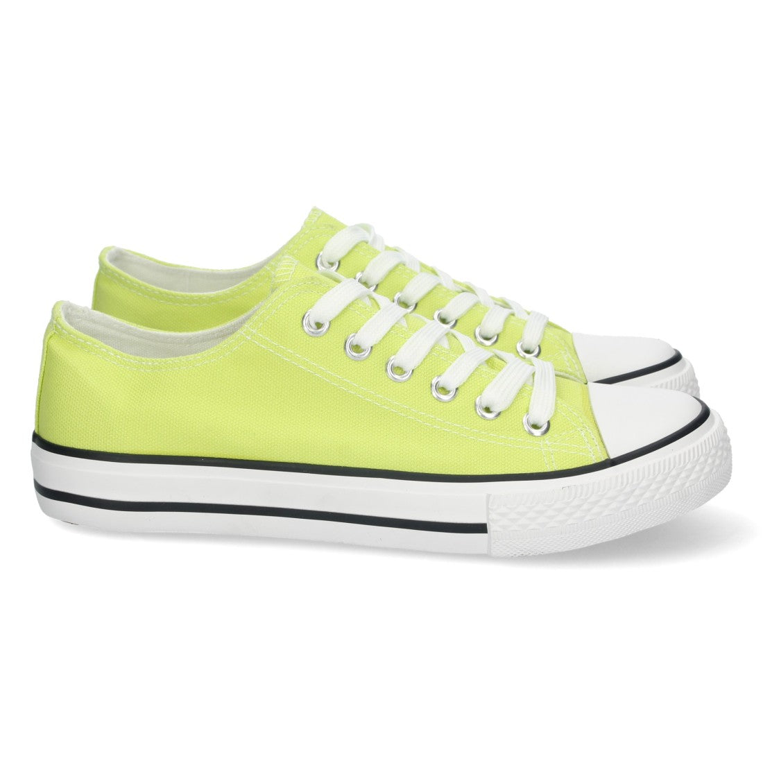 Zapatilla plana de mujer con cierre de cordones