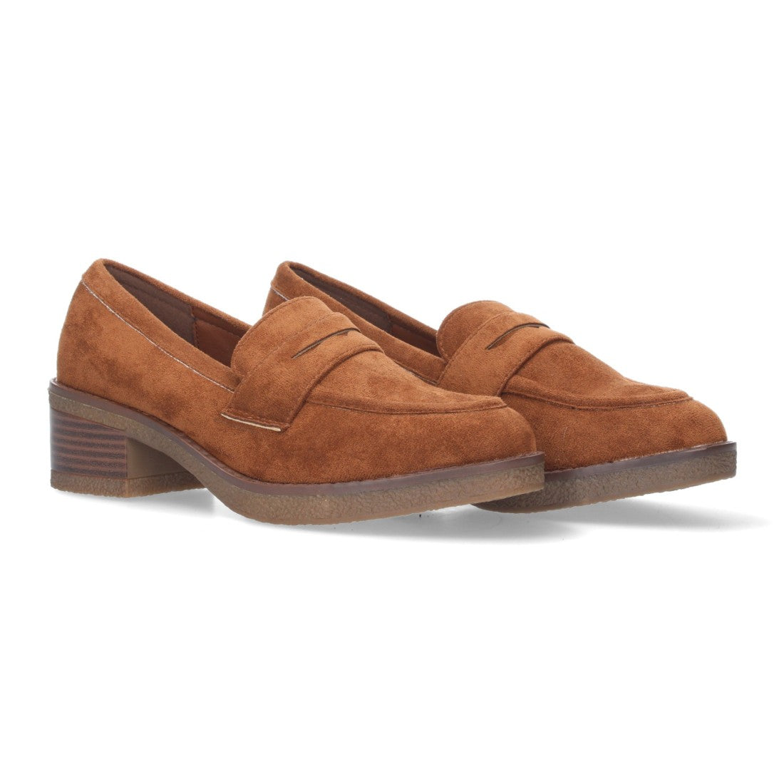 Mocasín cómodos de mujer - Marrón