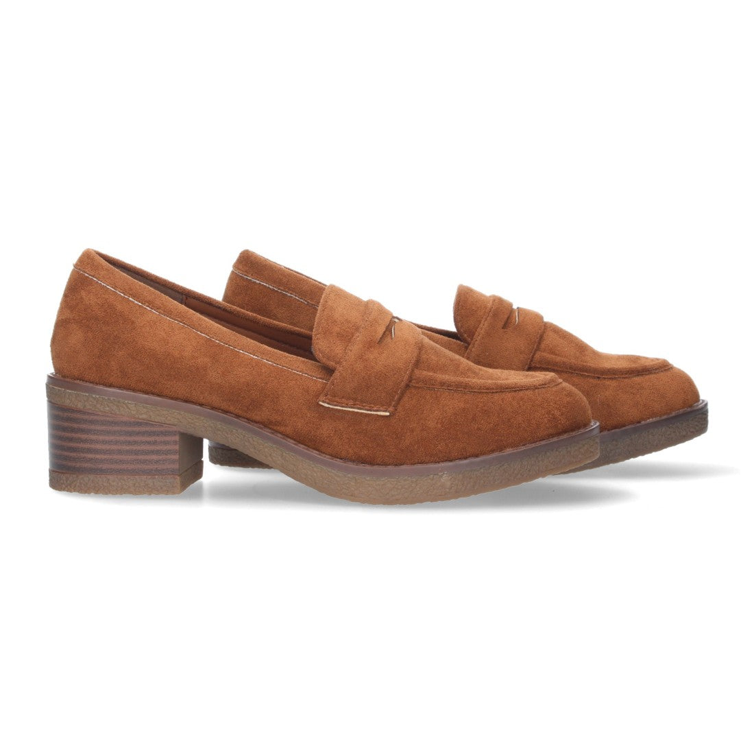 Mocasín cómodos de mujer - Marrón