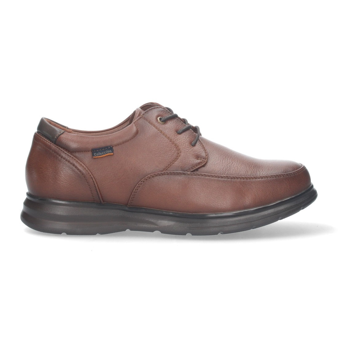 Zapato cómodo de hombre con cierre de cordones - Marrón