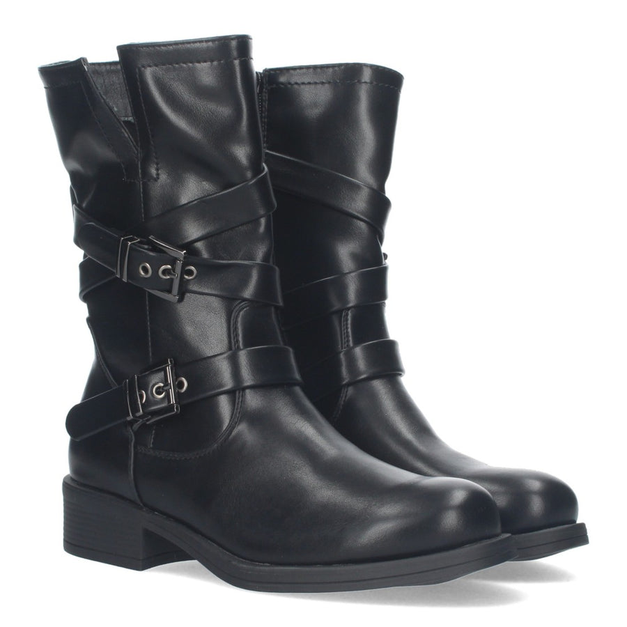 Bota motera de diseño liso