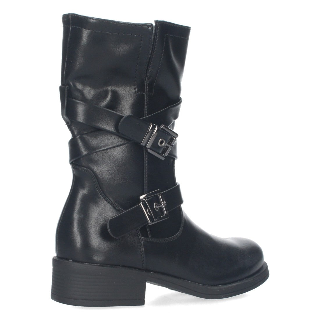Bota motera de diseño liso