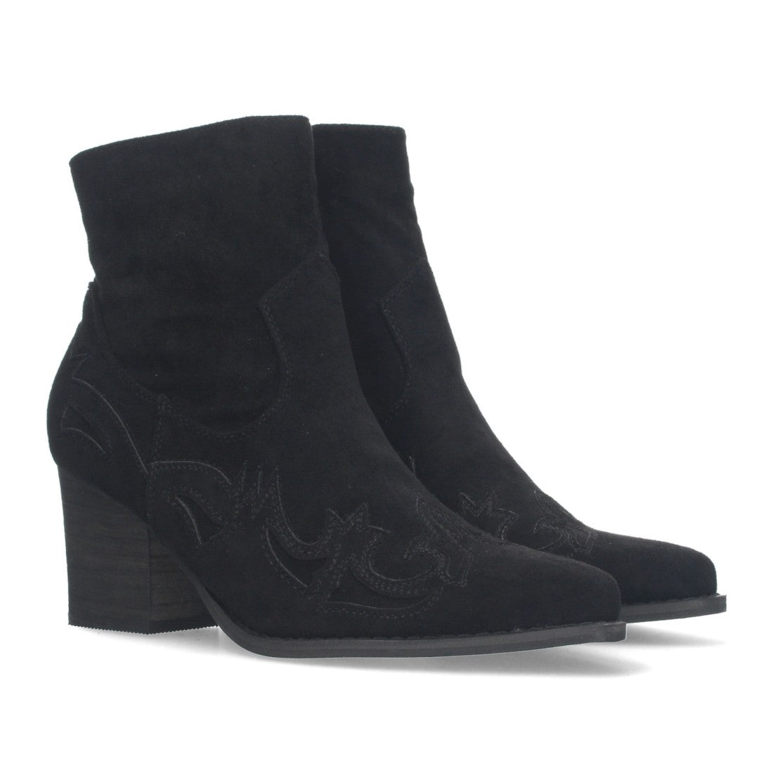 Botines camperos de tacón medio de mujer