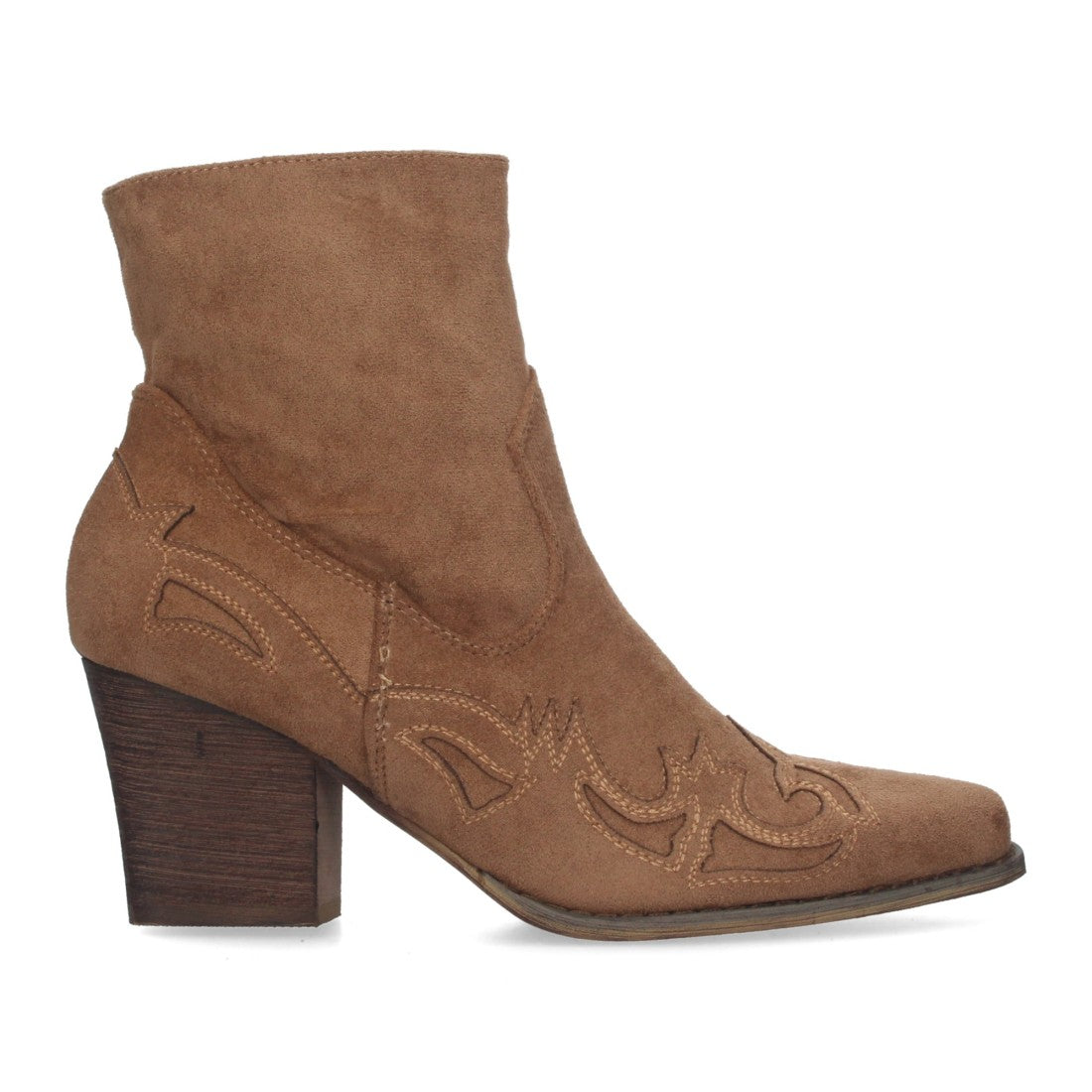 Botines camperos de tacón medio de mujer