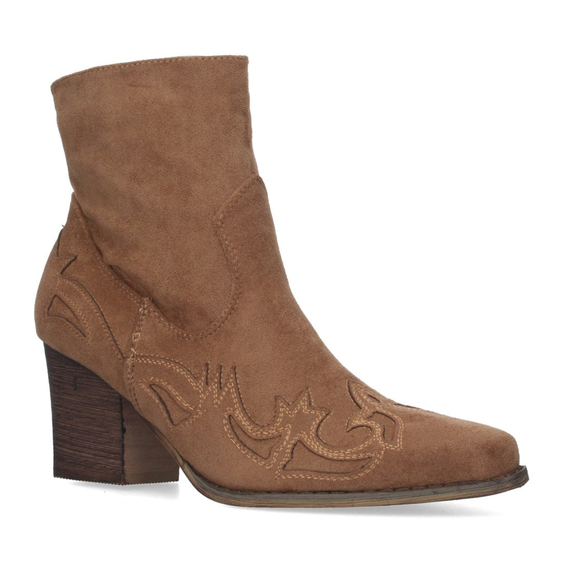 Botines camperos de tacón medio de mujer
