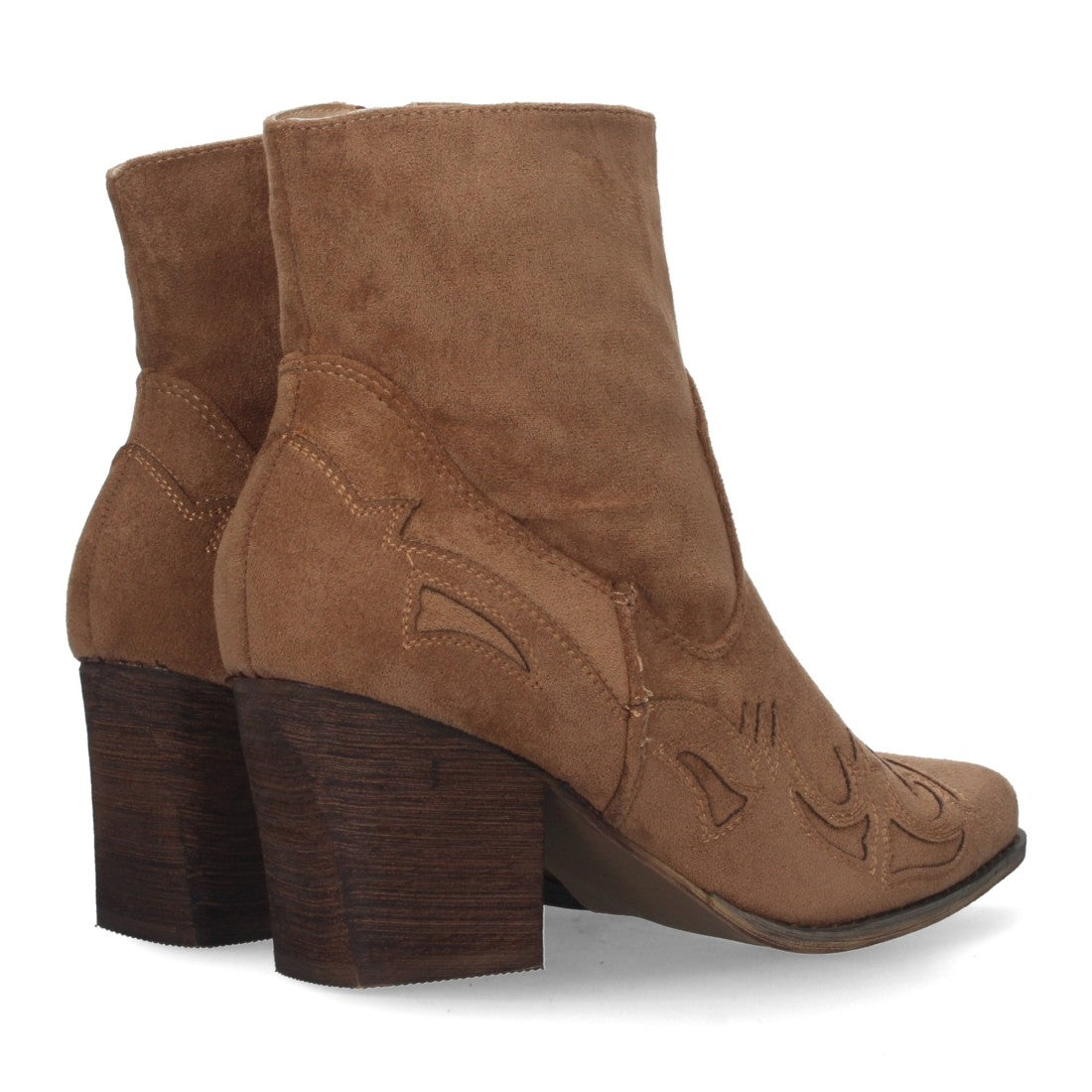 Botines camperos de tacón medio de mujer