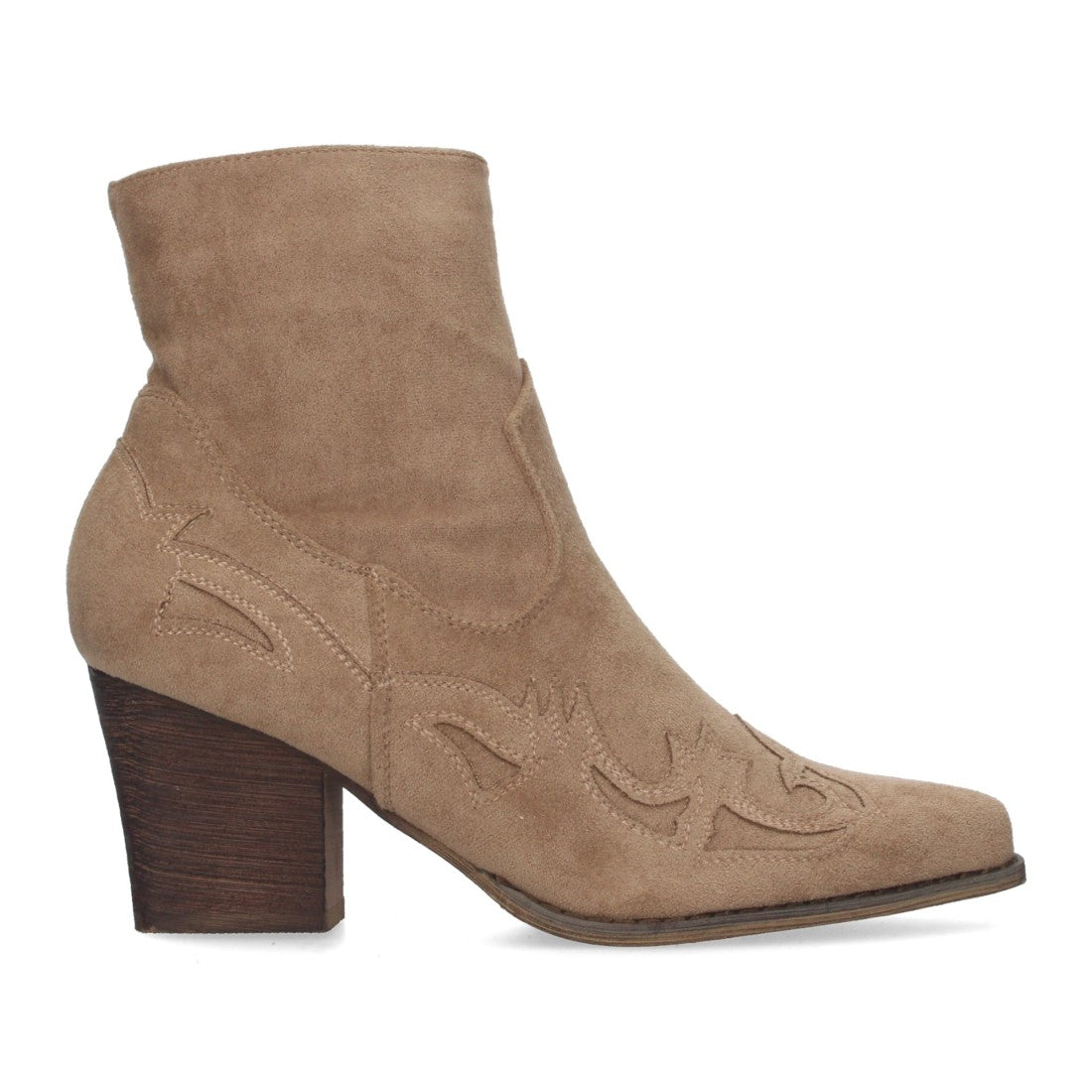Botines camperos de tacón medio de mujer