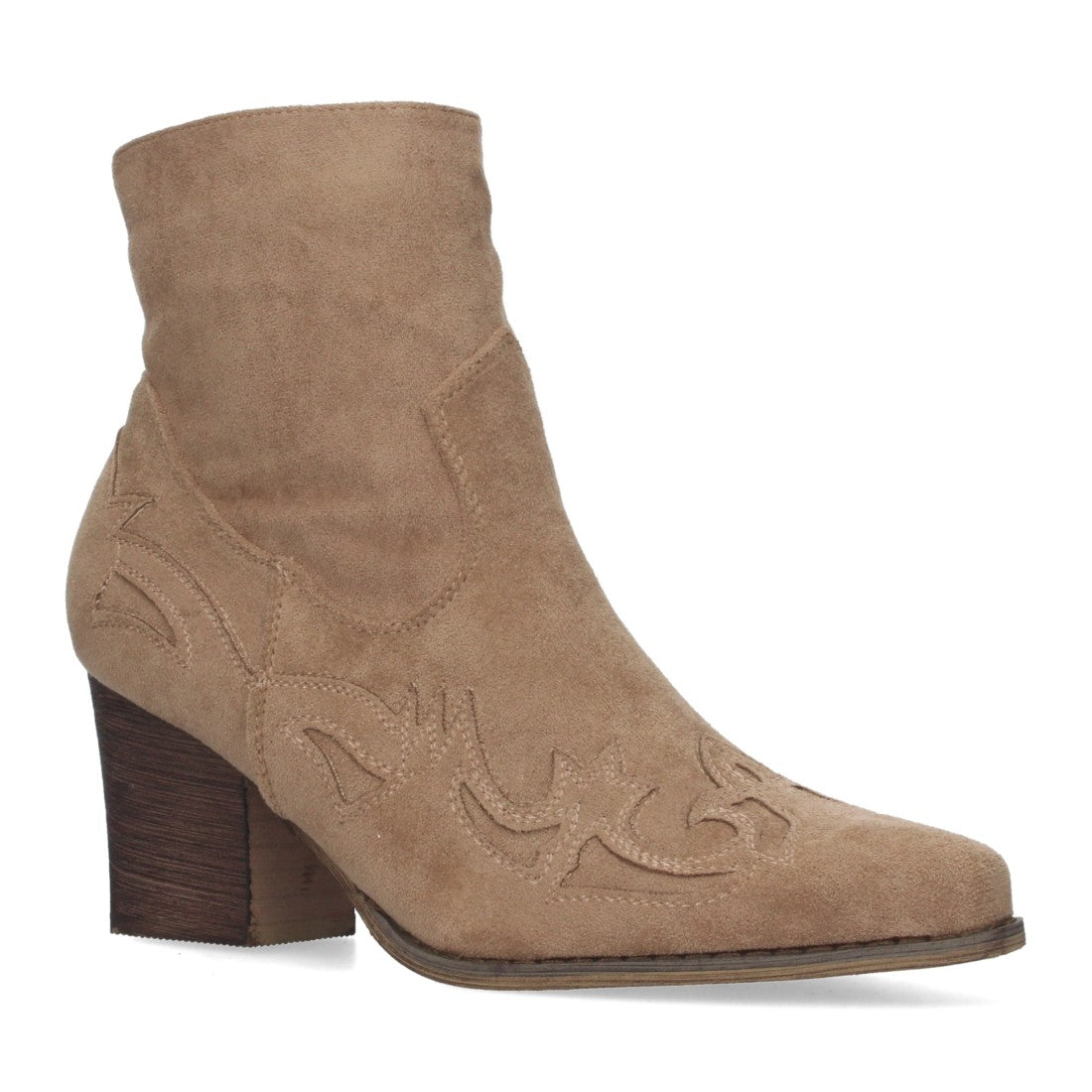 Botines camperos de tacón medio de mujer