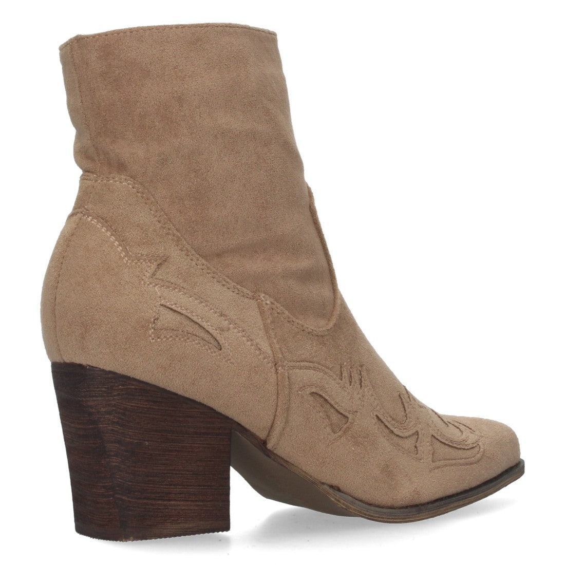 Botines camperos de tacón medio de mujer