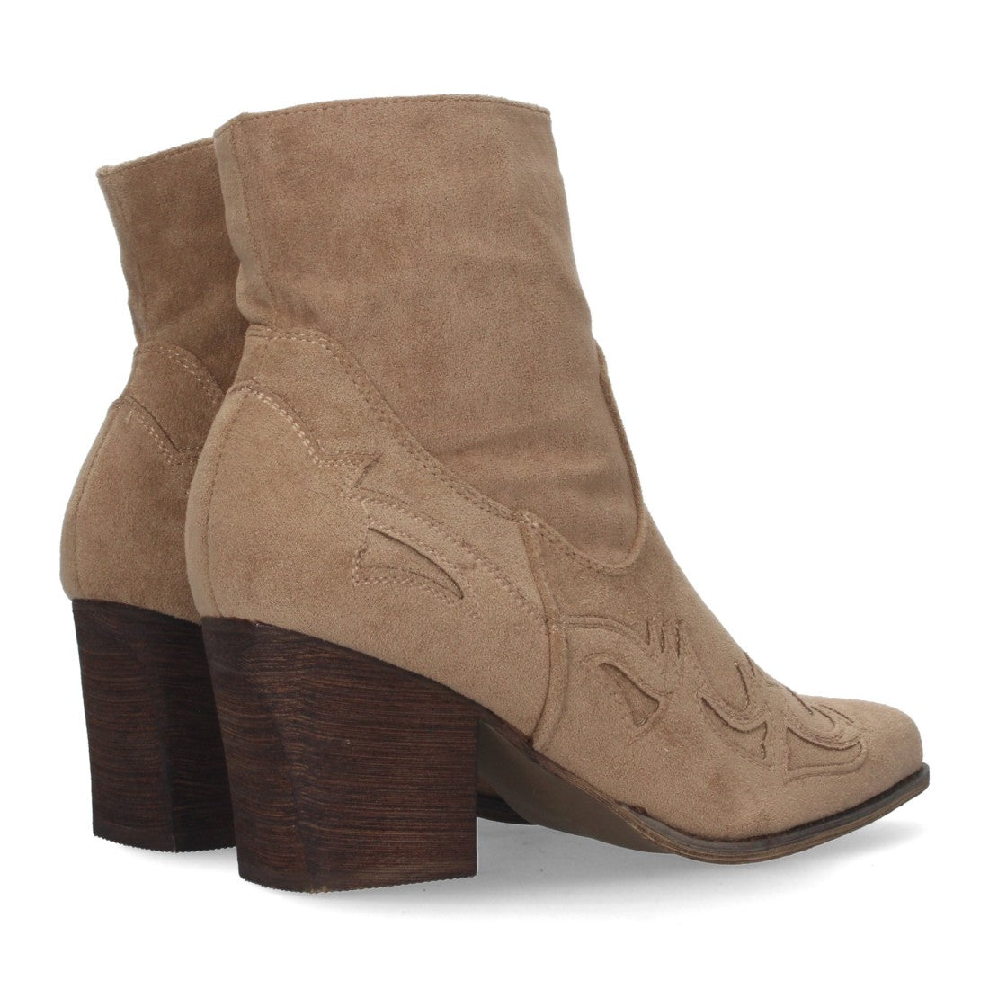 Botines camperos de tacón medio de mujer