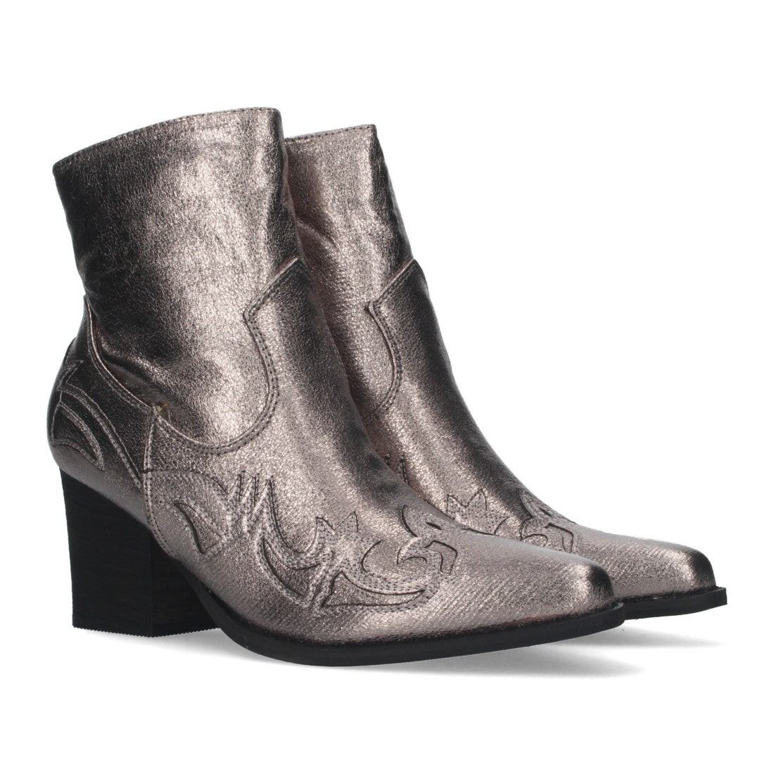 Botines camperos de tacón medio de mujer