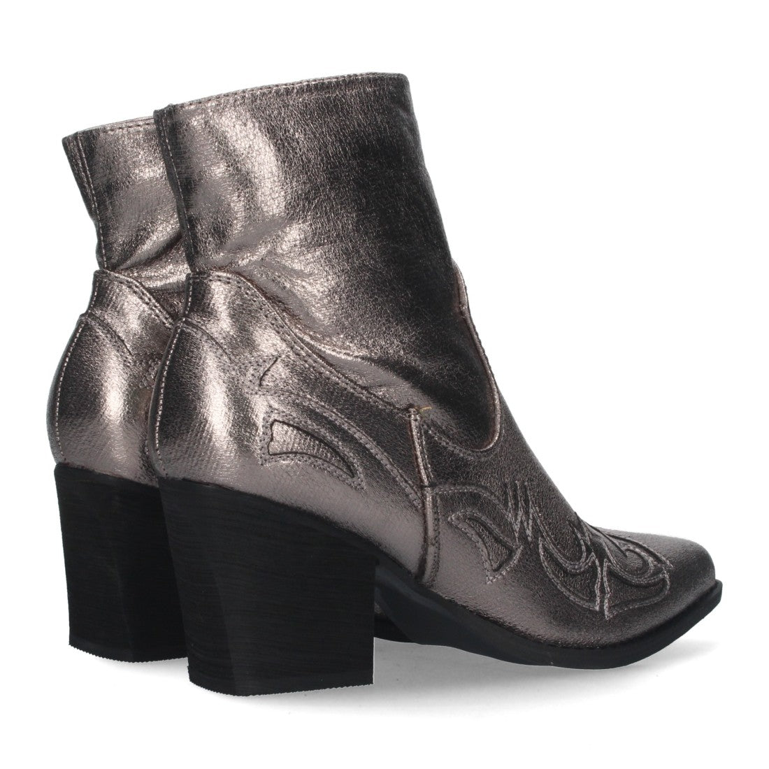 Botines camperos de tacón medio de mujer
