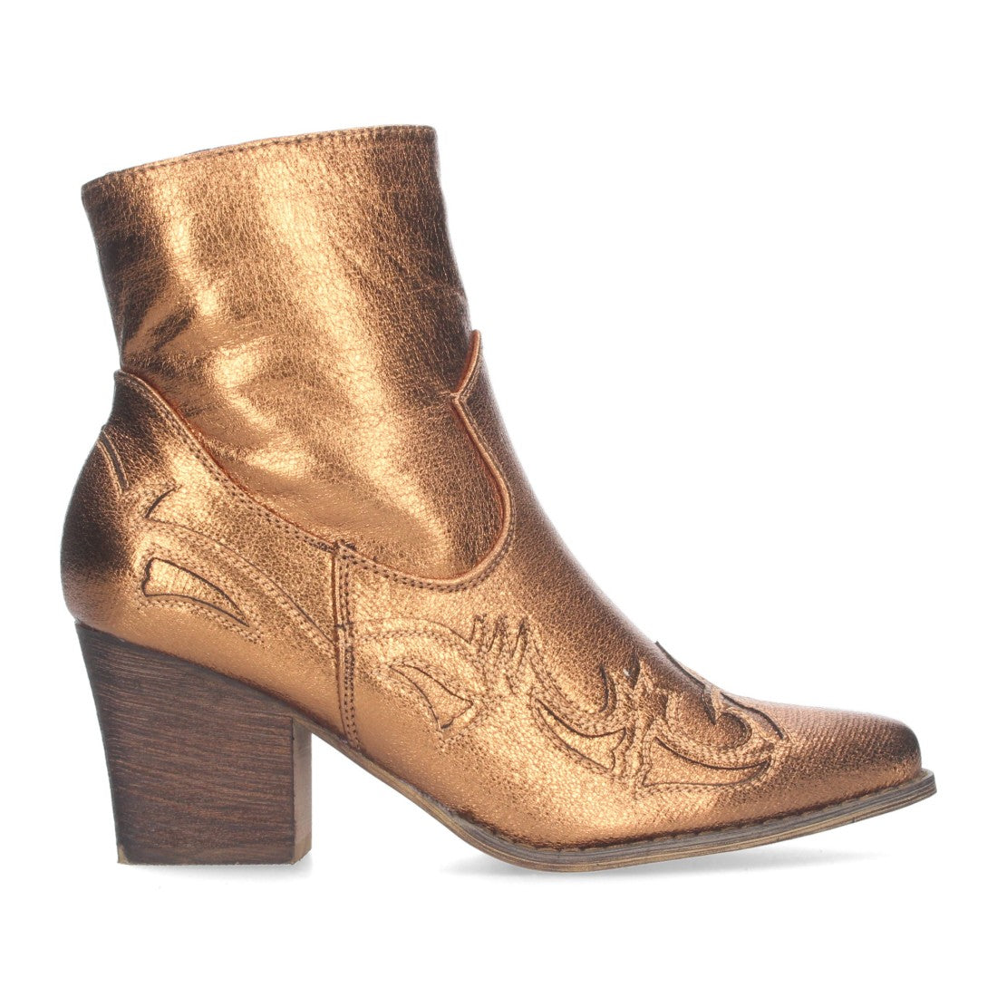 Botines camperos de tacón medio de mujer