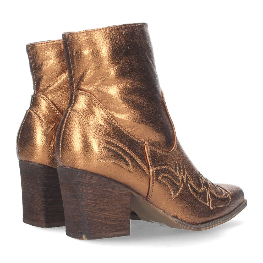 Botines camperos de tacón medio de mujer