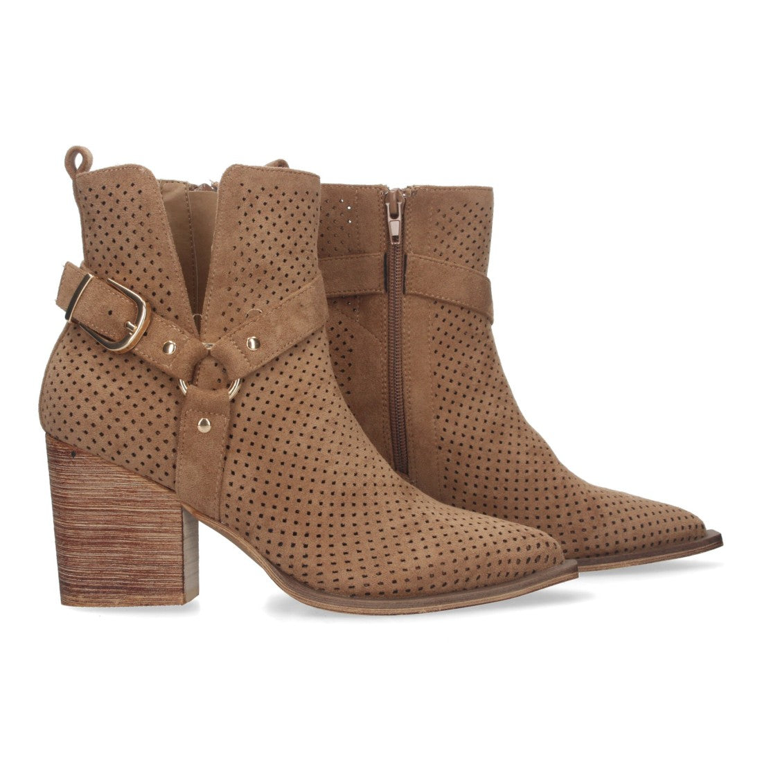 Botines de mujer con tacón campero elegantes