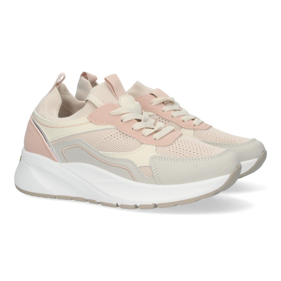 Zapatillas casual de mujer con plataforma dentada