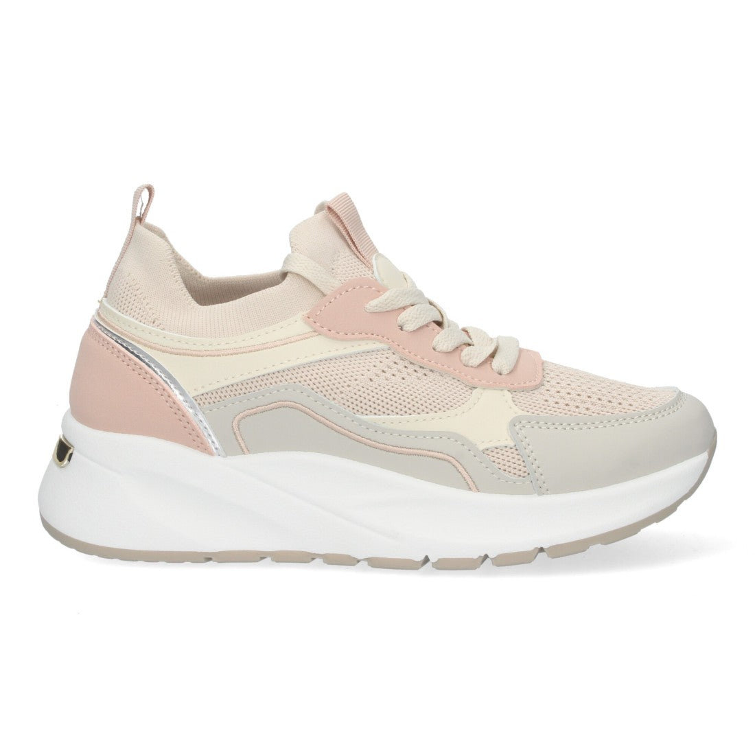 Zapatillas casual de mujer con plataforma dentada