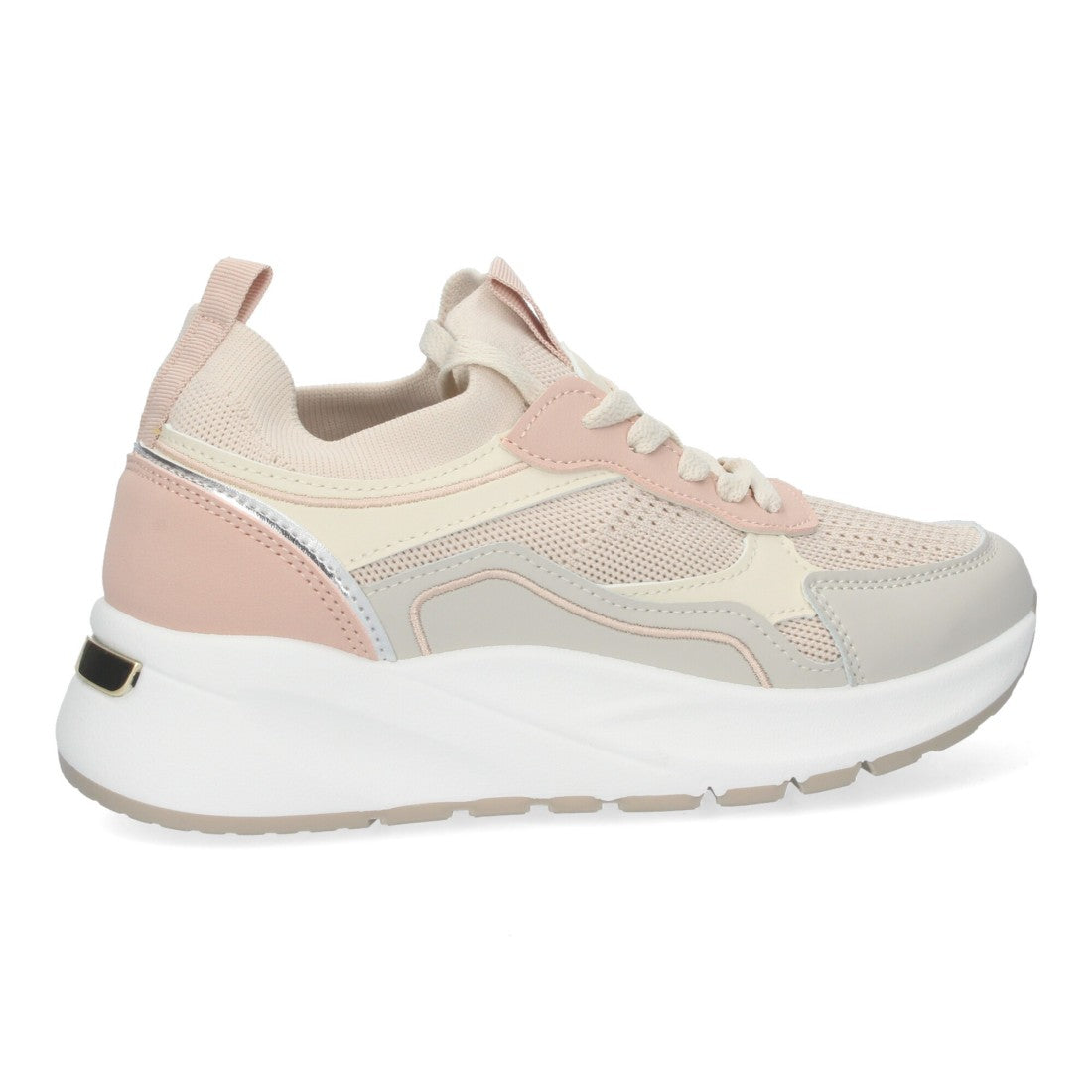 Zapatillas casual de mujer con plataforma dentada