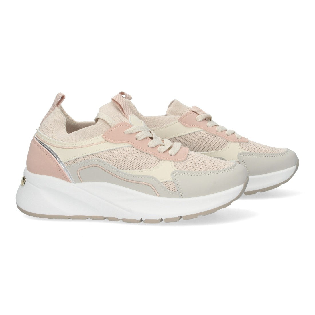 Zapatillas casual de mujer con plataforma dentada