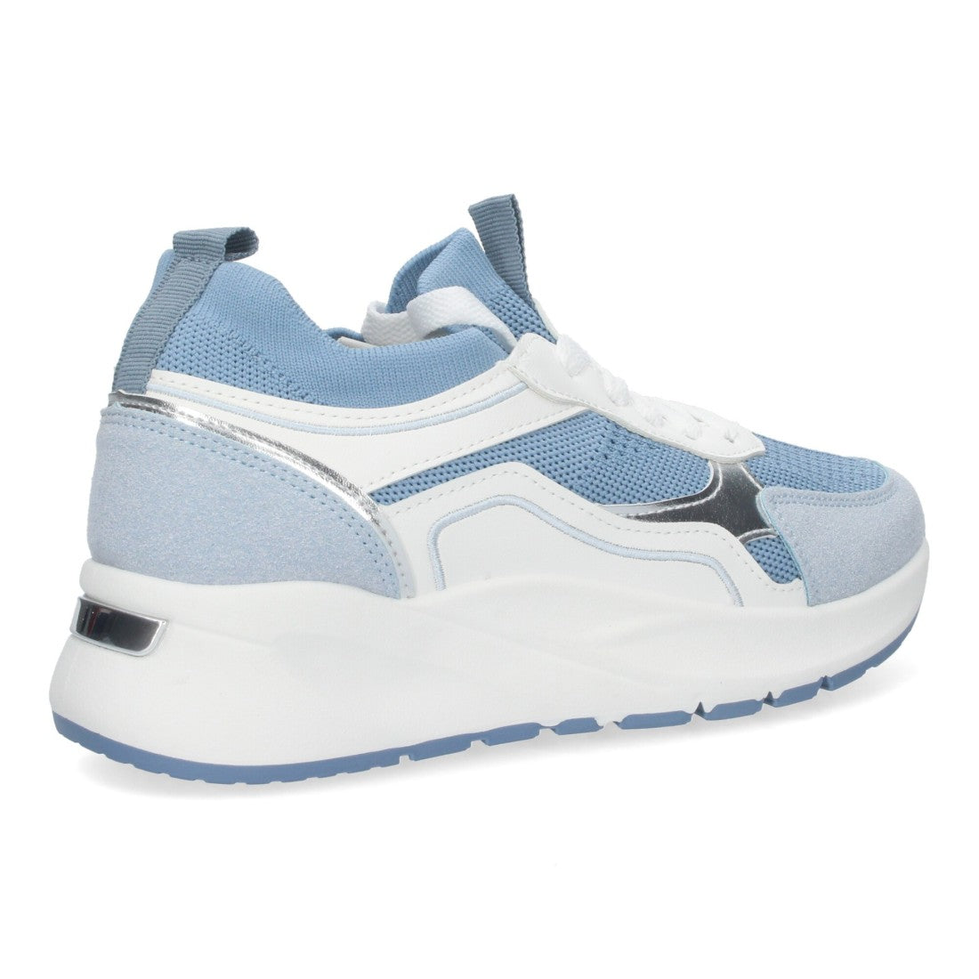 Zapatillas casual de mujer con plataforma dentada