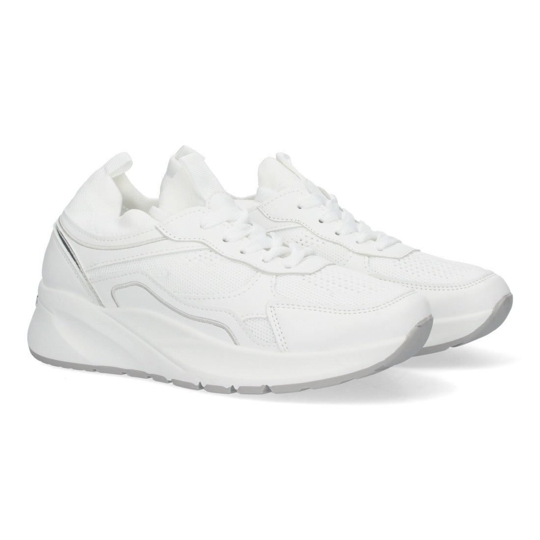 Zapatillas casual de mujer con plataforma dentada