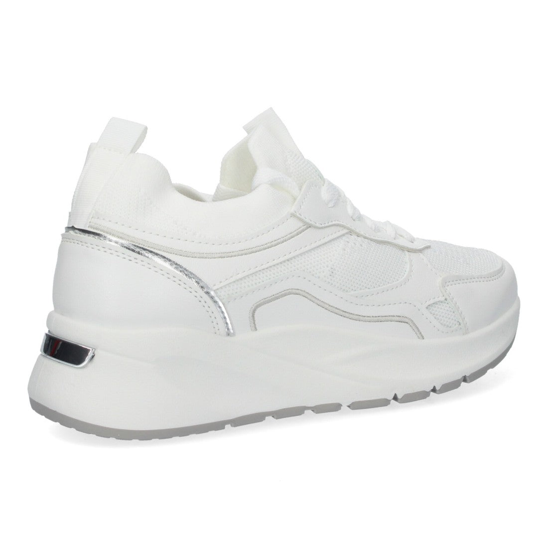 Zapatillas casual de mujer con plataforma dentada