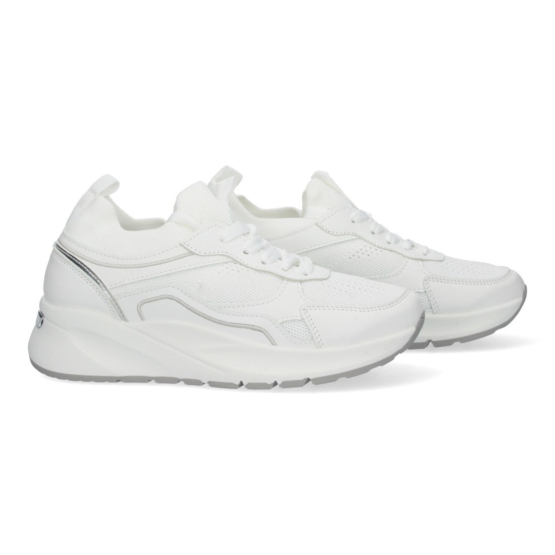 Zapatillas casual de mujer con plataforma dentada