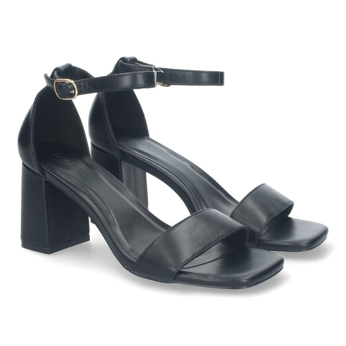 Sandalia de tacón de mujer con cierre ankle strap de hebilla