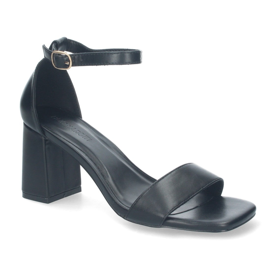 Sandalia de tacón de mujer con cierre ankle strap de hebilla