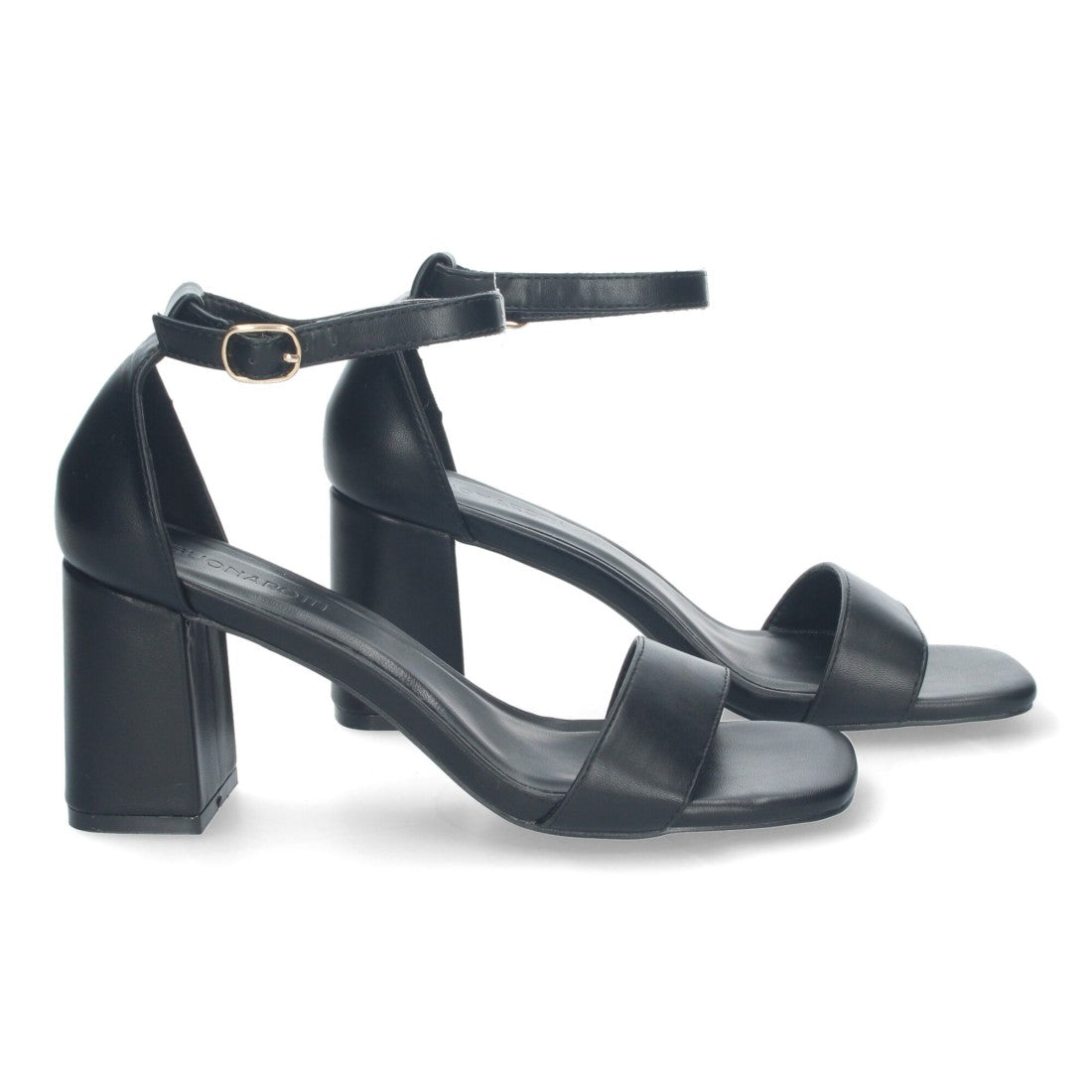 Sandalia de tacón de mujer con cierre ankle strap de hebilla