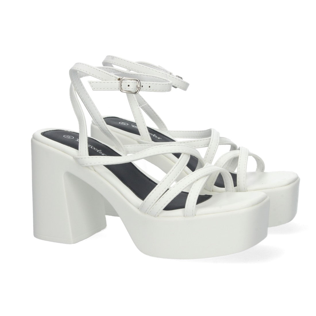 Sandalias de plataforma de mujer - Blanco
