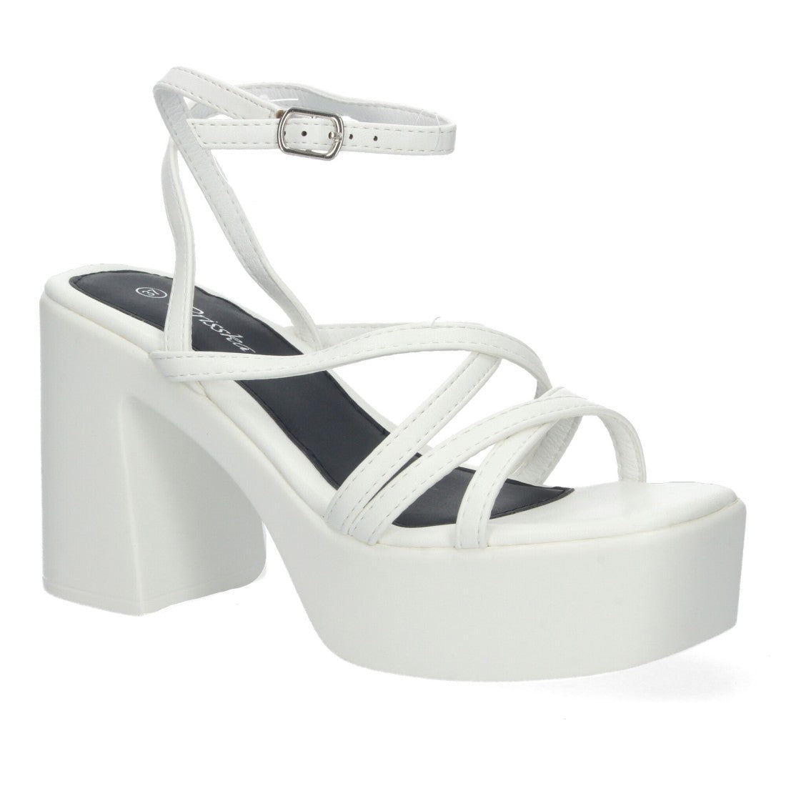 Sandalias de plataforma de mujer - Blanco