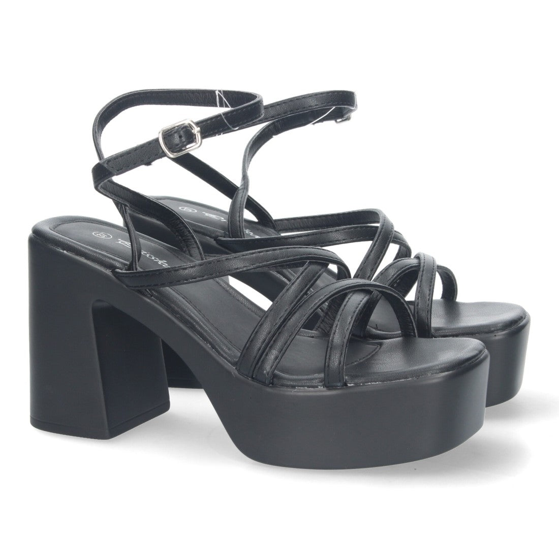 Sandalias de plataforma de mujer - Negro