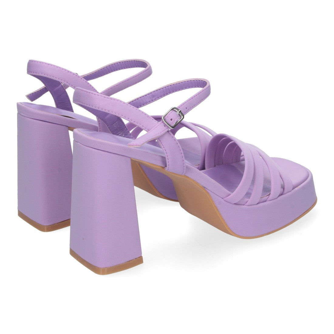Sandalias elegantes de fiesta con tacón alto y plataforma