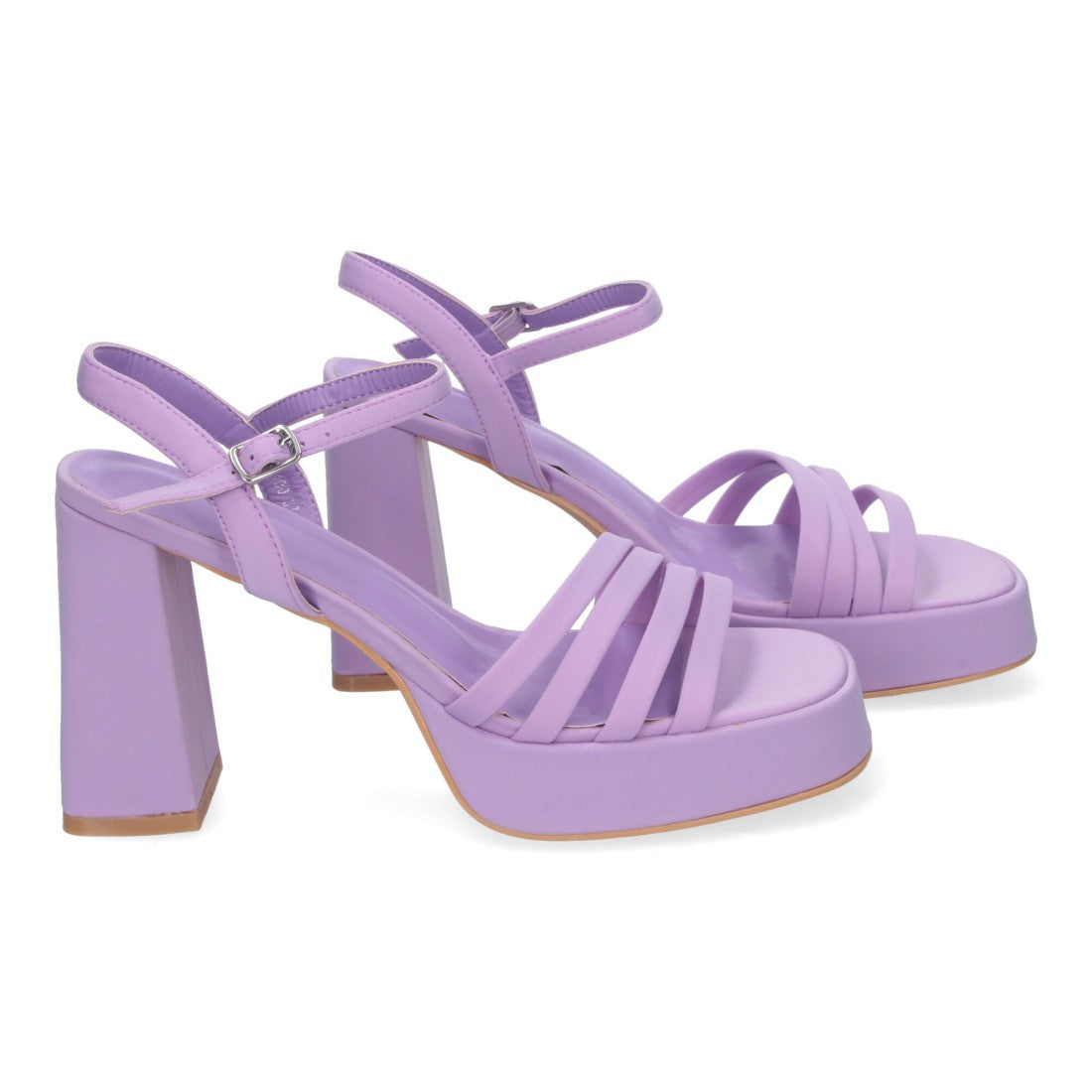 Sandalias elegantes de fiesta con tacón alto y plataforma