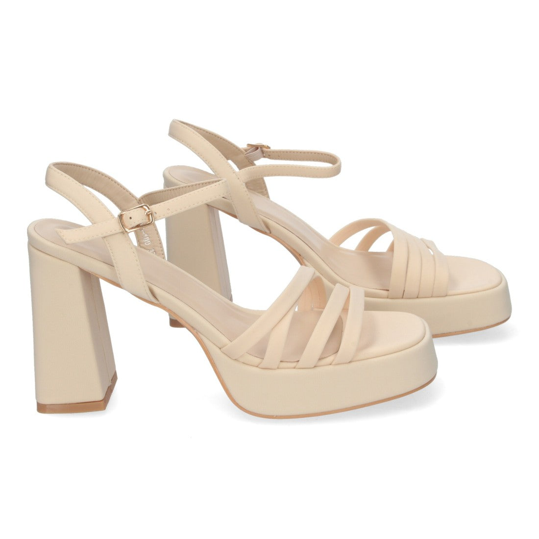 Sandalias elegantes de fiesta con tacón alto y plataforma