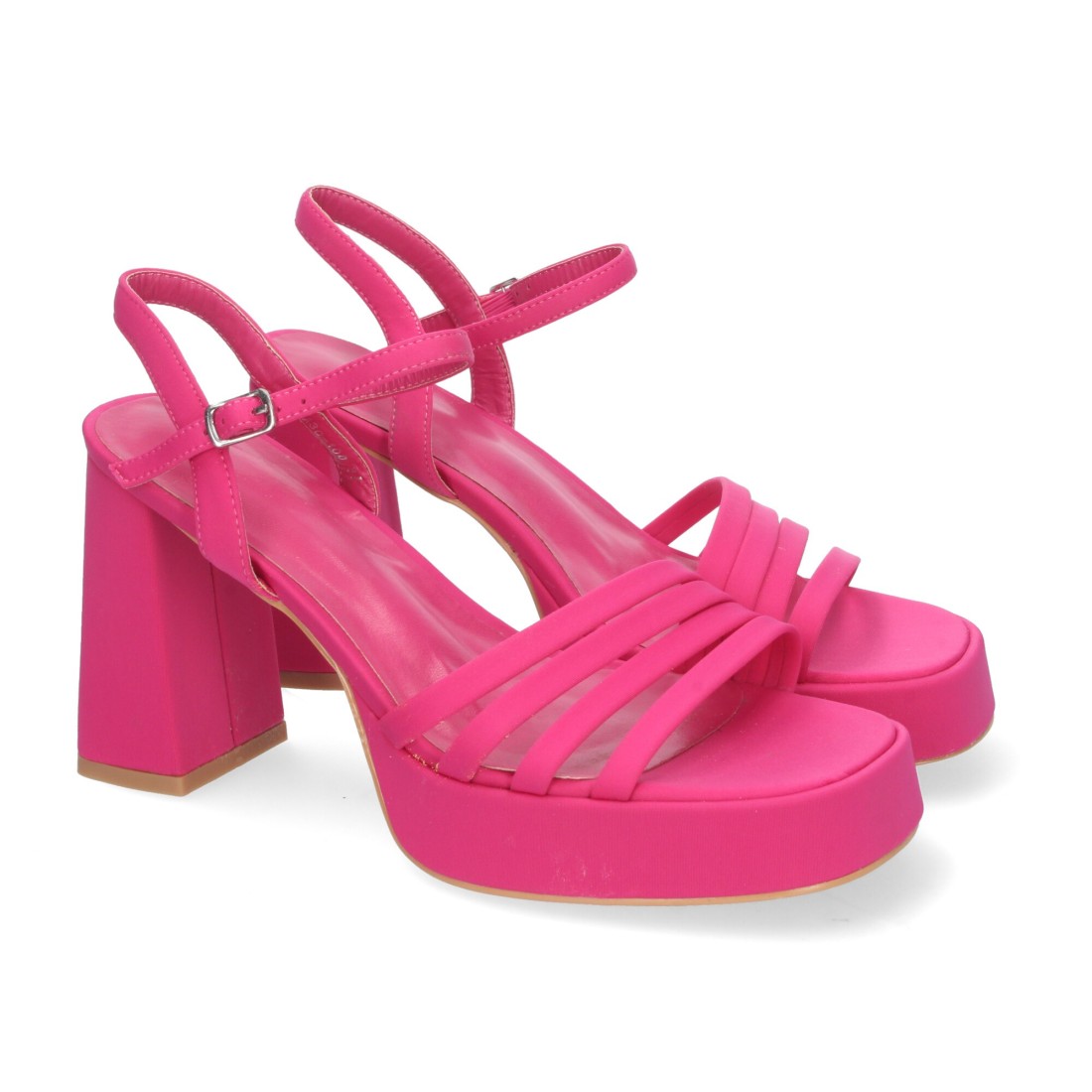 Sandalias elegantes de fiesta con tacón alto y plataforma