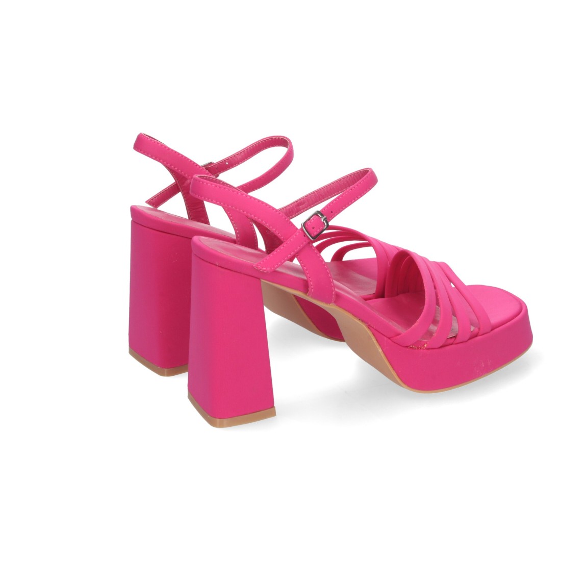 Sandalias elegantes de fiesta con tacón alto y plataforma
