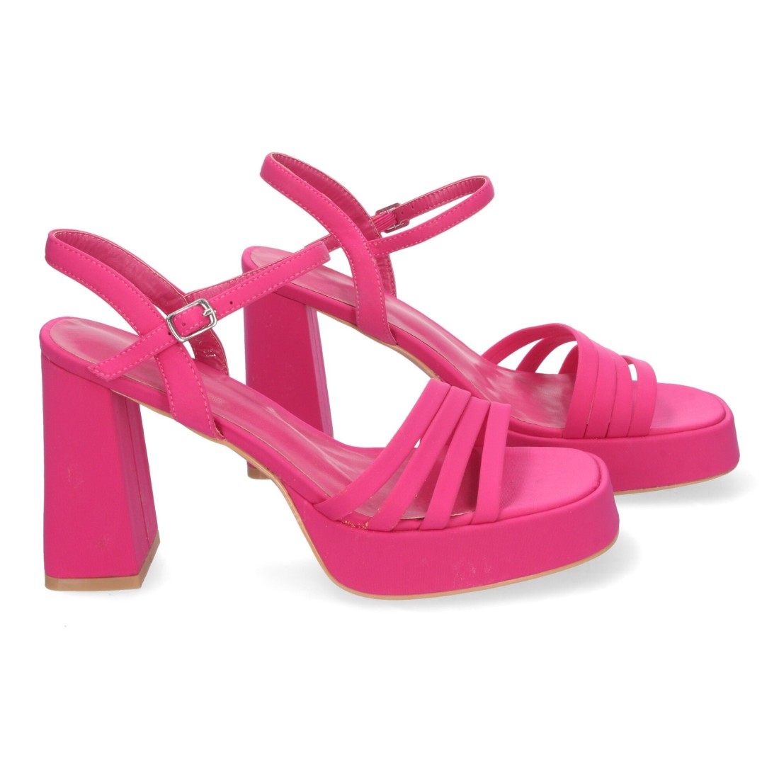 Sandalias elegantes de fiesta con tacón alto y plataforma