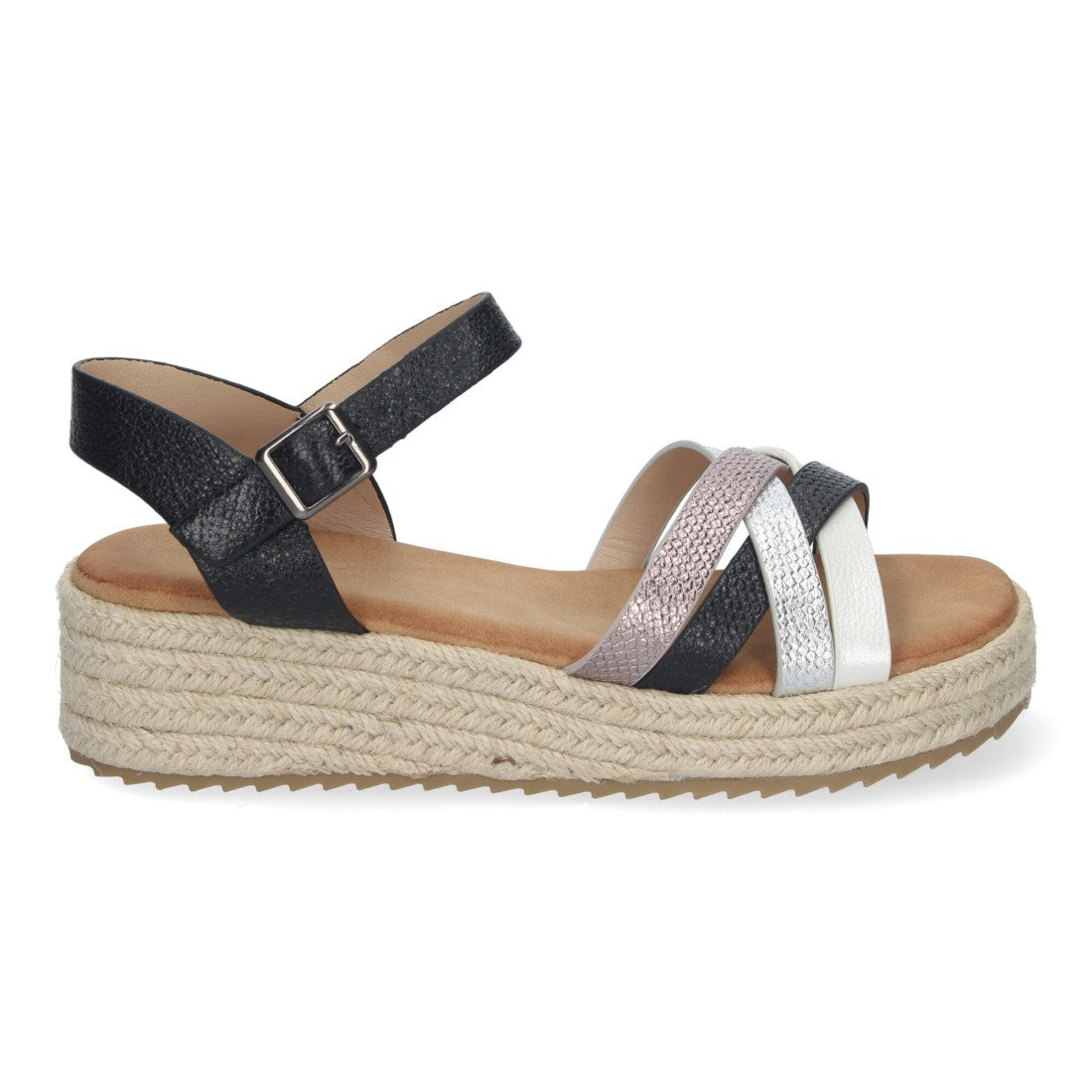 Sandalias planas de mujer con yute