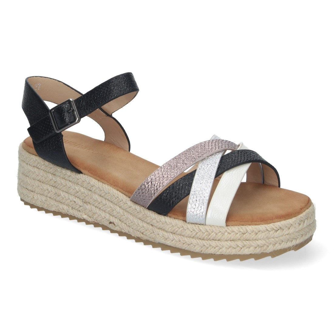 Sandalias planas de mujer con yute
