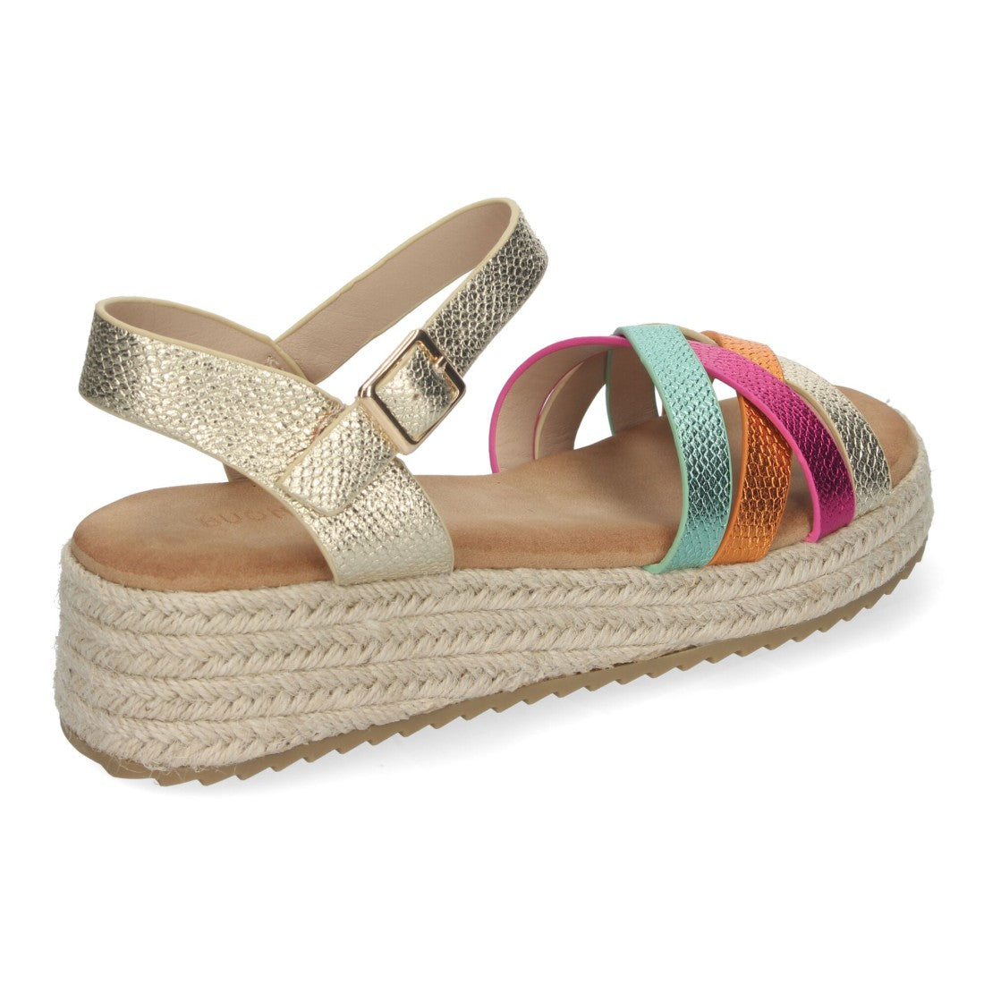 Sandalias planas de mujer con yute