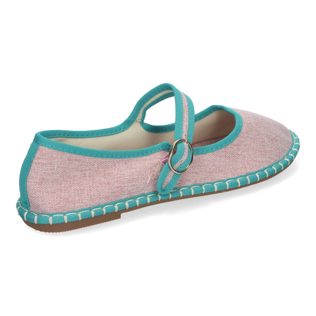 Alpargata veneciana de mujer con planas - Verde