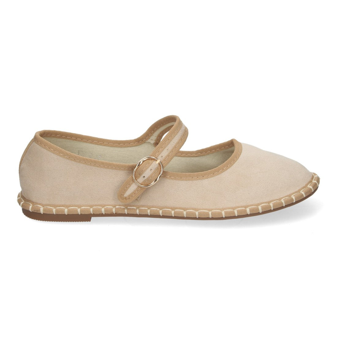 Alpargata veneciana de mujer con planas - Beige (Ref. YSD)