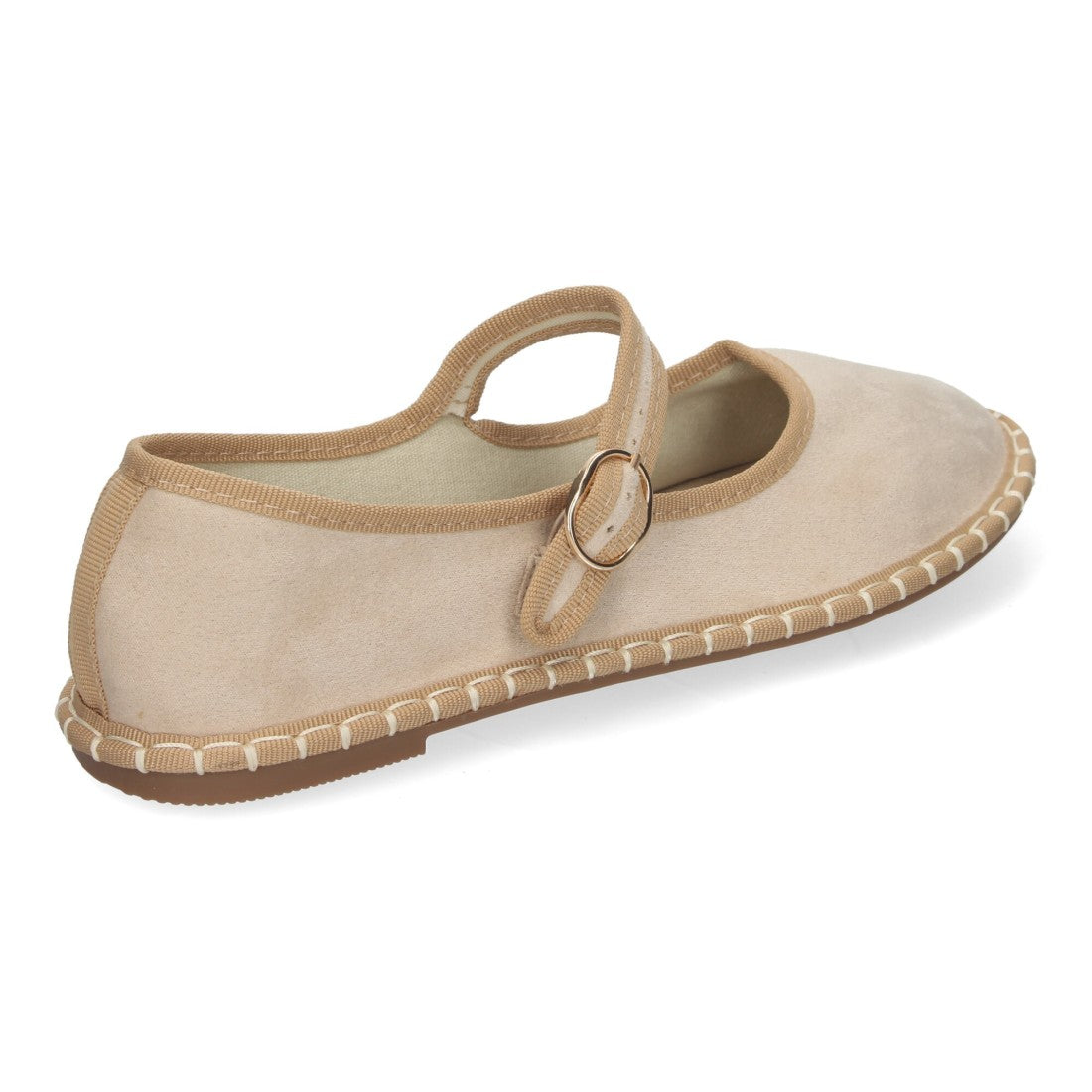 Alpargata veneciana de mujer con planas - Beige (Ref. YSD)