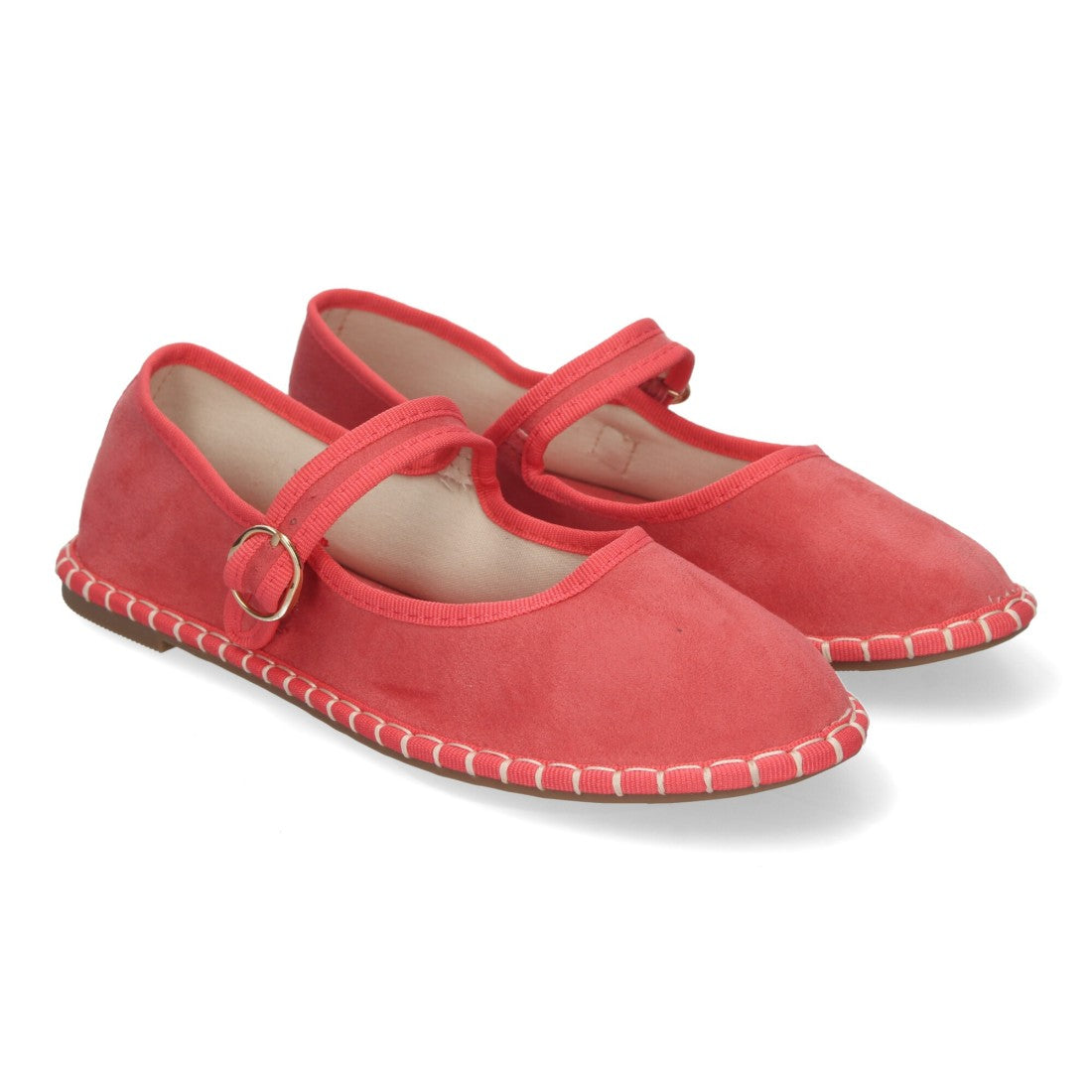 Alpargata veneciana de mujer con planas - Rojo